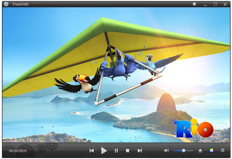 Main Windows of FreeSmith Video Player