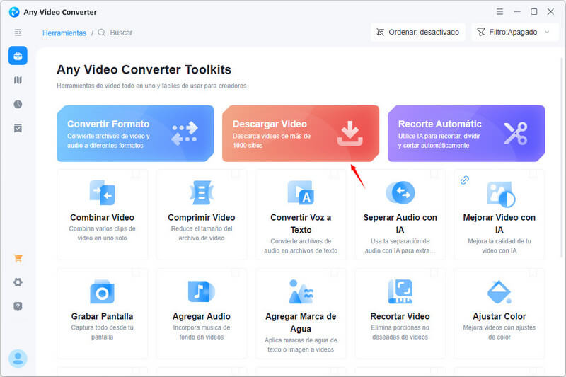 convertir vídeos de YouTube a MP3 con Any Video Converter