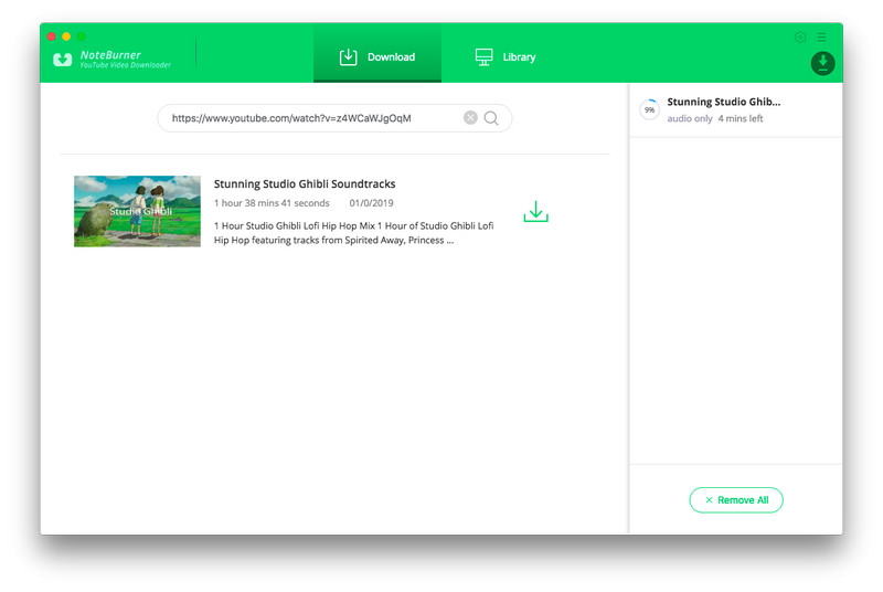 start downloading music from youtube on mac
