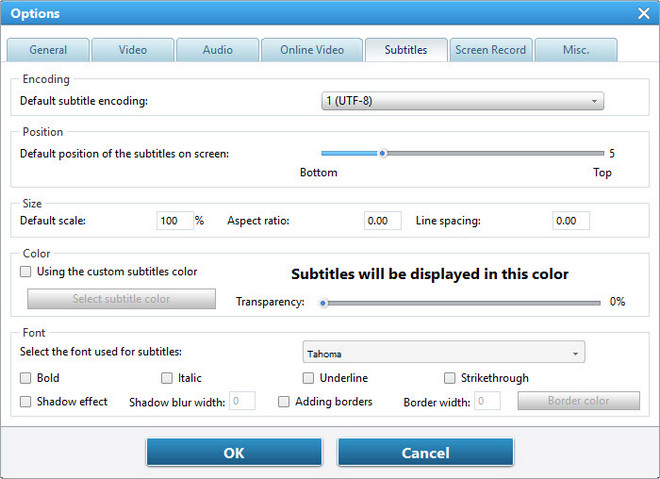 adding subtitles on any video converter