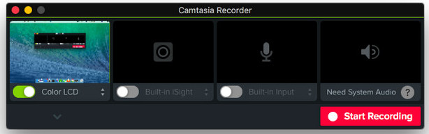 camtasia for mac does not see my external usb microphone