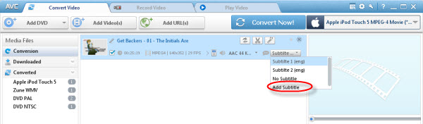 acrok video converter ultimate subtitles