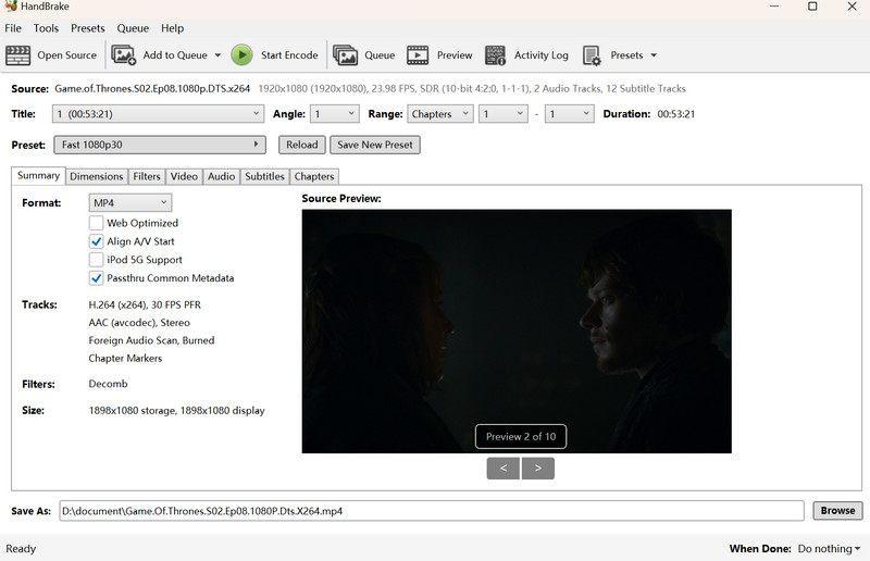 convert mkv to mp4 with handbrake