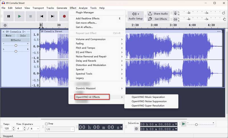 openvino ai effects