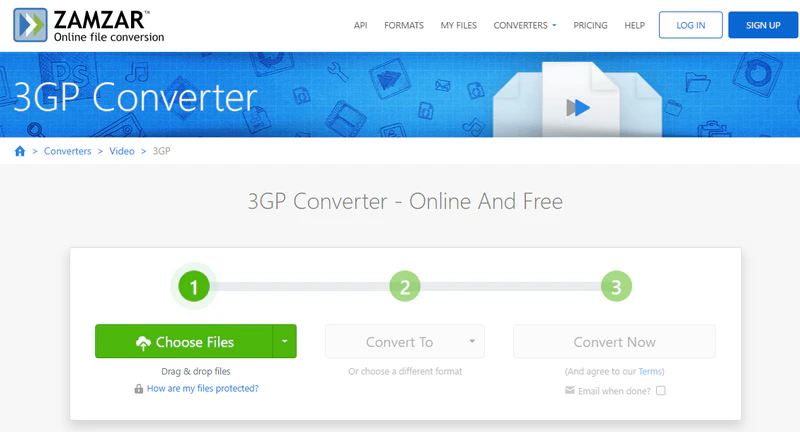 zamzar 3gp converter