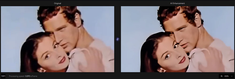 4k enhanced and face recovery