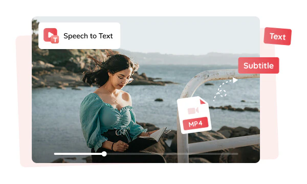 convert mp4 text