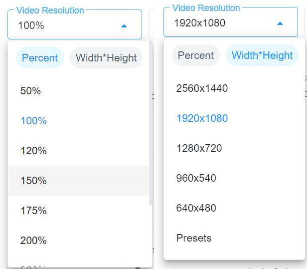 video resolution