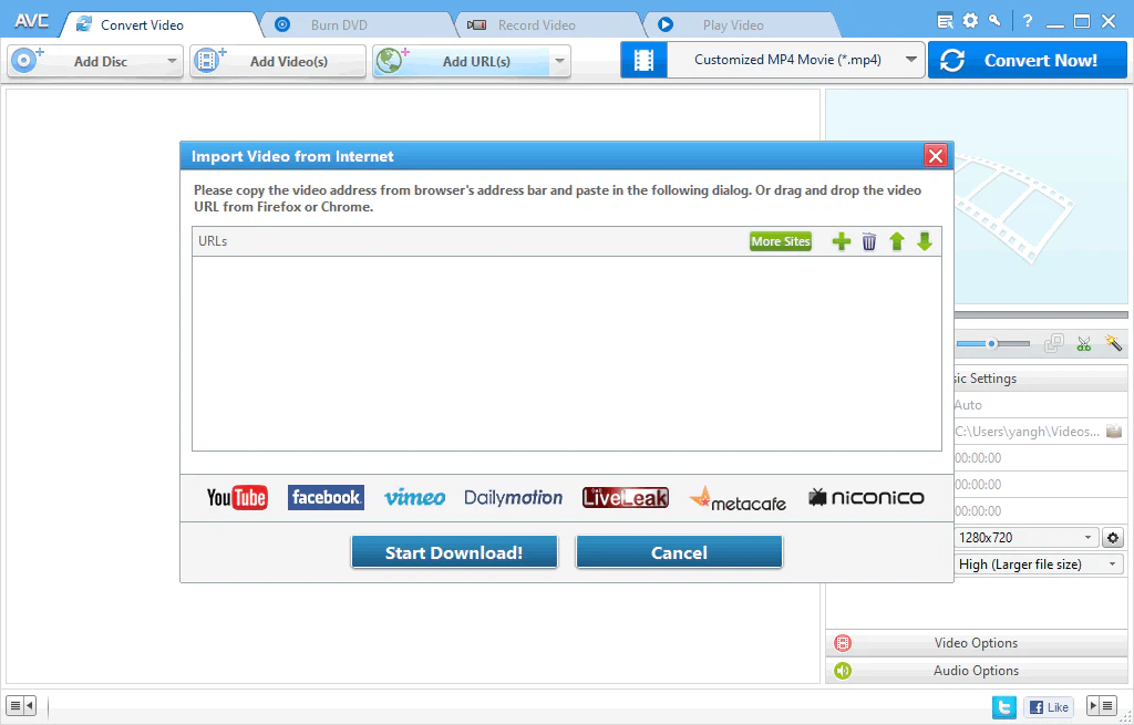 add url