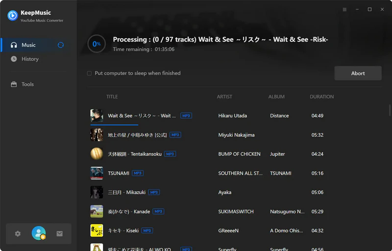 download youtube music playlist mp3 with keepmusic