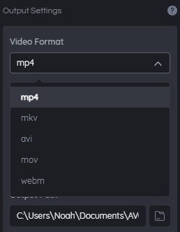 modify the output format